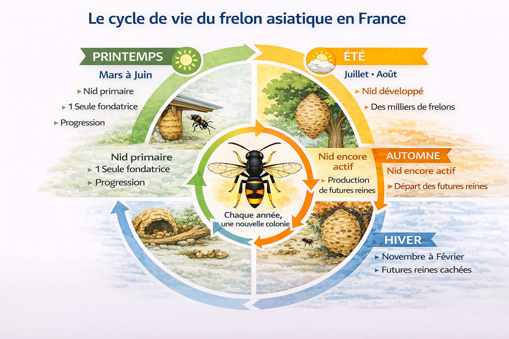 Le nid du frelon asiatique